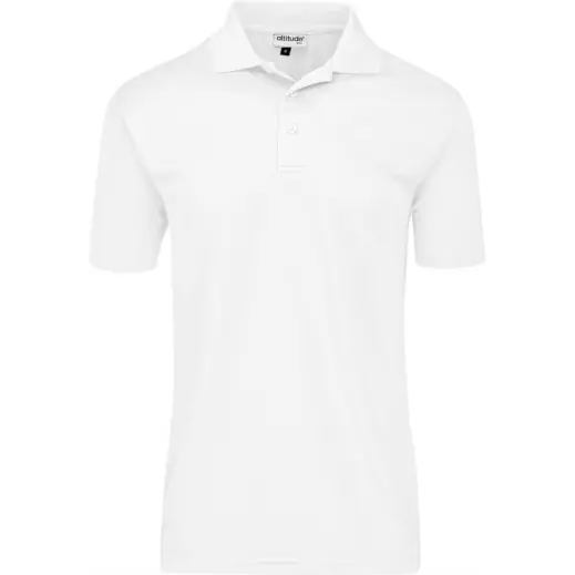 Mens Pro Golf Shirt White Front